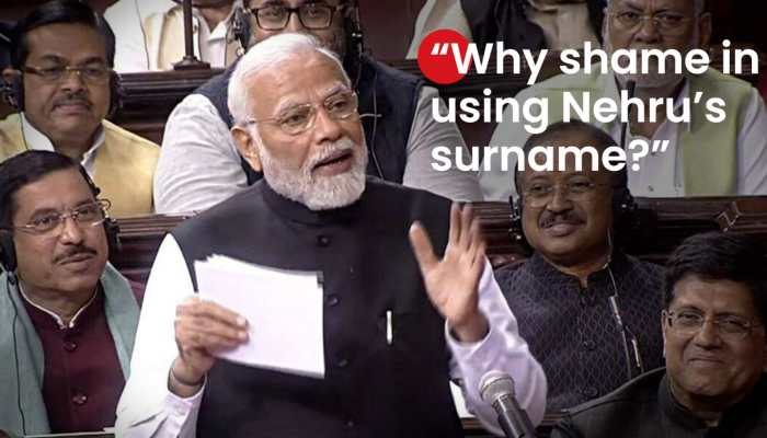 “Why fear, shame in using Nehru surname?” PM Modi takes dig at Gandhi family 