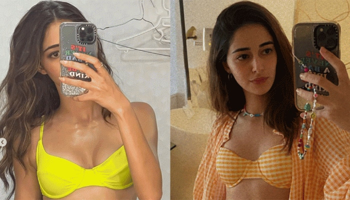 Ananya Panday Drops Sexy Mirror Selfies in Bikinis, Flaunts Perfect Abs