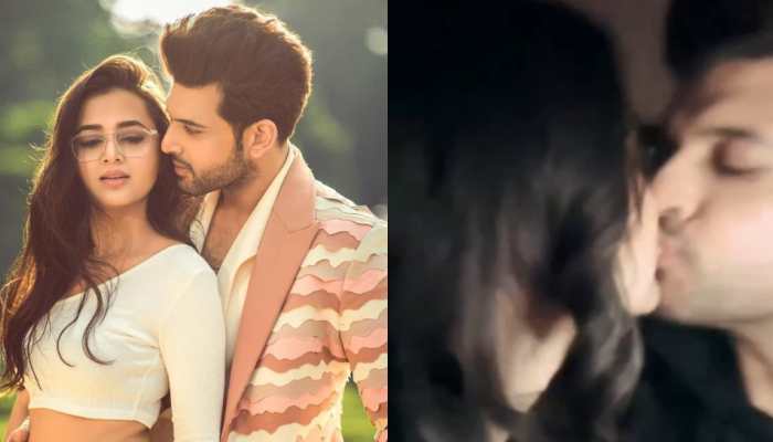 Karan Kundrra, Tejasswi Prakash Lock Lips in Viral Video, TejRan Fans are in Awe