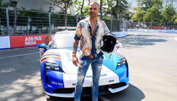 Watch: Sachin Tendulkar, Shikhar Dhawan attend India's first Formula E world championship race in Hyderabad