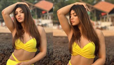 Mika Singh's Girlfriend Akanksha Puri Is Hotness Overloaded in Sizzling Yellow Bikini, Take a Look