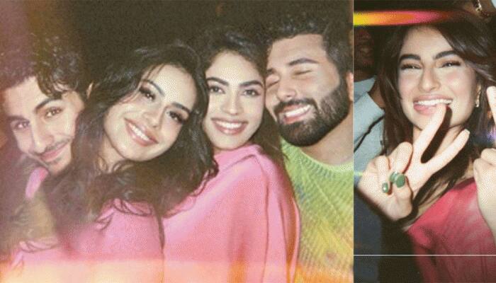 Ajay Devgn's daughter Nysa Devgan, Ibrahim Ali Khan, Palak Tiwari Party Hard Under One Roof, See Photos 