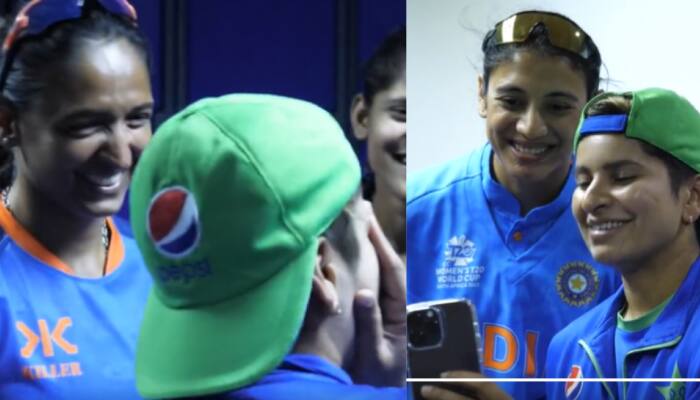 Women's T20 World Cup: India, Pakistan Players Share a Laugh, Exchange Jerseys After Match; Video Goes Viral