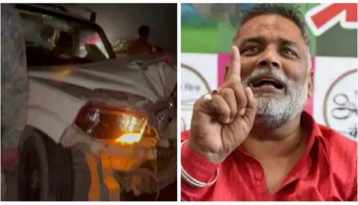 Pappu Yadav&#039;s Carcade Meets With Accident in Bihar, two JAP Leaders Injured