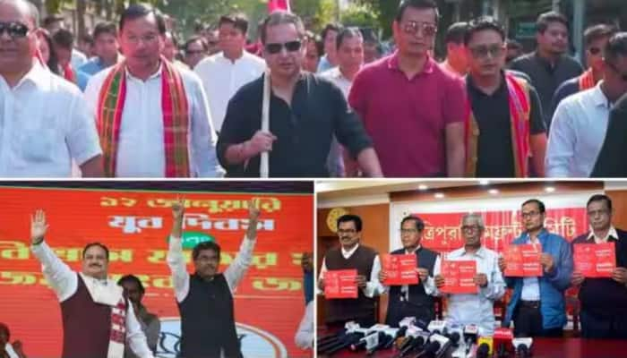 Triangular Contest Between BJP, Congress-CPIM and Tipra Motha as Tripura Votes Today