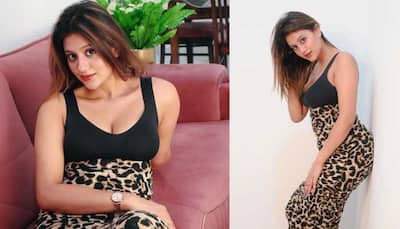Kacha Badam Fame Anjali Arora's Hot Dance on Viral Song in Short Skater Dress Trends Online - Watch