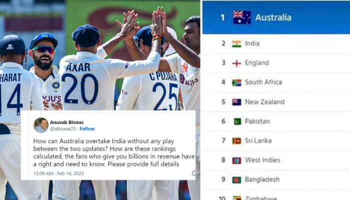 After India Drop to No 2 From No 1 in ICC Test Rankings Within Hours, ICC Get Brutally Trolled for Goof-Up 