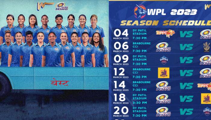 Mumbai Indians Women’s Premier League 2023 Schedule: Harmanpreet Kaur and Co to Take on Gujarat Giants in Opening Clash
