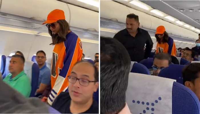 Actor Deepika Padukone Flies Economy Class in IndiGo Flight: WATCH Video