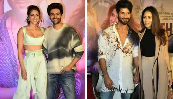 Shehzada Release Date: Shahid Kapoor, Mira Rajput, Varun Dhawan attend Kartik Aaryan-Kriti Sanon starrer's Mumbai Screening