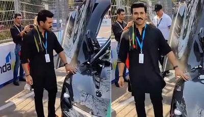 WATCH: Actor Ram Charan Takes a Hot Lap in Pininfarina Battista Electric Supercar at Hyderabad ePrix