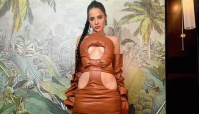 Urfi Javed Steps Out in Puffed Leather Dress, Wins Hearts With Her Bizarre Fashion Statement