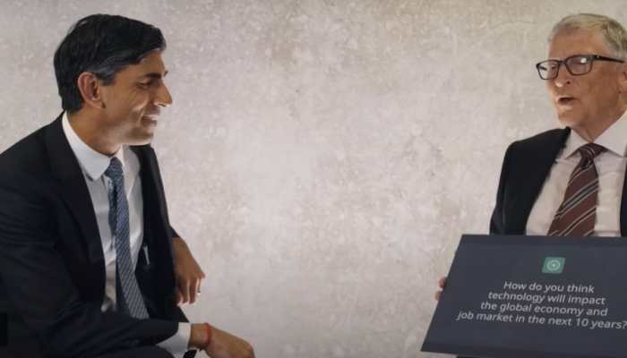 AI Chatbot Interviews UK PM Rishi Sunak &amp; Tech Titan Bill Gates | Watch