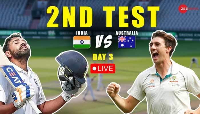 IND: 118-4 (26.4) | IND VS AUS 2nd Test Cricket Match Highlights and Scorecard: India Retain Border-Gavaskar Trophy, Beat Australia by 6 Wickets