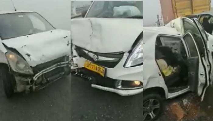 Ghaziabad: 15 Vehicles Collide on Delhi-Meerut Expressway Due to Fog - Watch