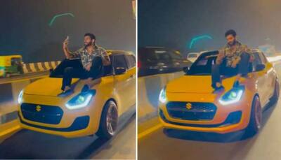 Influencer Sits on Bonnet of Fast-Moving Maruti Suzuki Swift to Make Reel, Gets Rs 70,000 Challan: Watch
