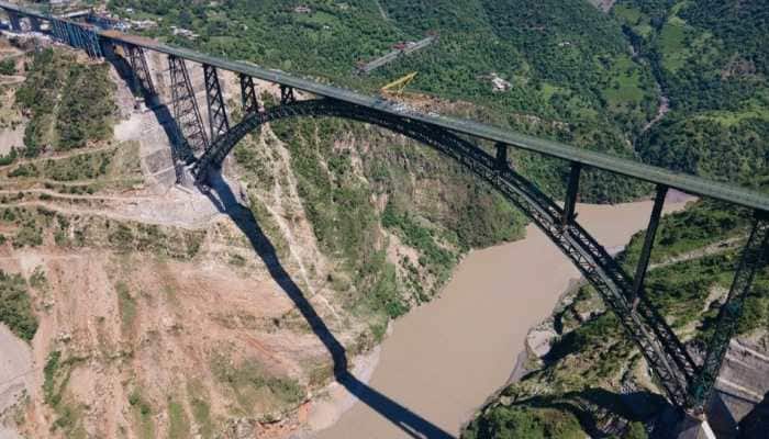 Indian Railways: Track Laying Work Starts on World’s Highest Railway Bridge on Chenab Bridge