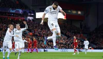 UEFA Champions League: Karim Benzema Scores Twice in Real Madrid Rout of Liverpool to Match Lionel Messi’s Massive Record