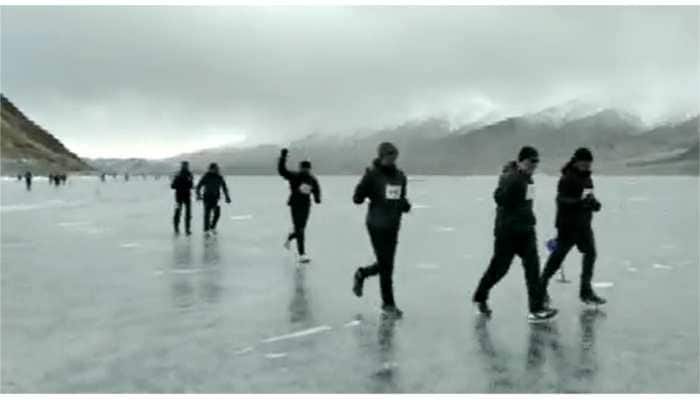 Ladakh Sets Guinness World Record for High Altitude Frozen Lake Half-Marathon