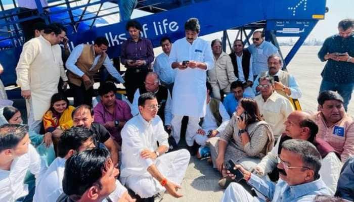 Watch: Pawan Khera Deplaned At Delhi Airport, Congress Leaders Protest Against 'Dictatorship'