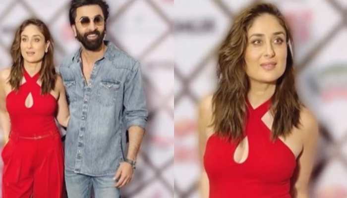 Kareena Kapoor Stuns In Red Outfit As She Shoots With Cousin Ranbir Kapoor- Watch 