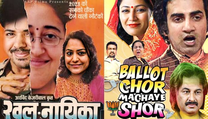  Poster War Erupts Between AAP, BJP After Delhi MCD House Ruckus
