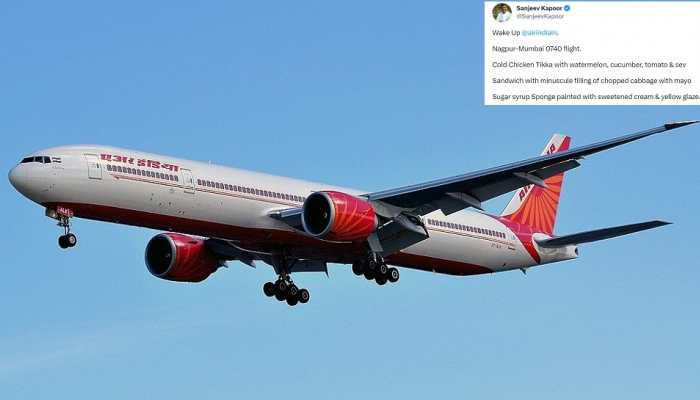 &#039;Wake Up Air India&#039;: Celebrity Chef Sanjeev Kapoor Hits Out At Airline For Serving &#039;Unsatisfactory&#039; Meal