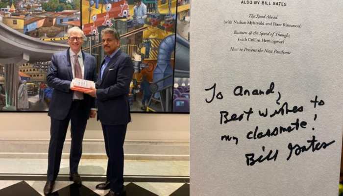 Anand Mahindra Meets Bill Gates To Discuss On Working Together For Social Impact; Shares Autograph Pics