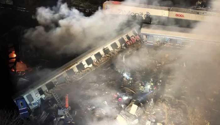 Train Crash In Greece: At Least 16 Killed, Over 80 Injured In Fiery Accident  | Railways News | Zee News