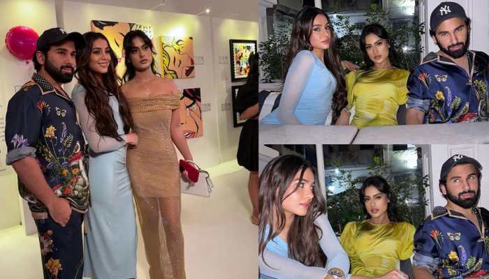 Nysa Devgan Steps Out In Golden Gown For Party With Orry And her Gang Of BFFs - Unseen Pics