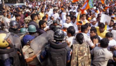 Several Injured In Police-BJP Clash During March To Odisha Assembly