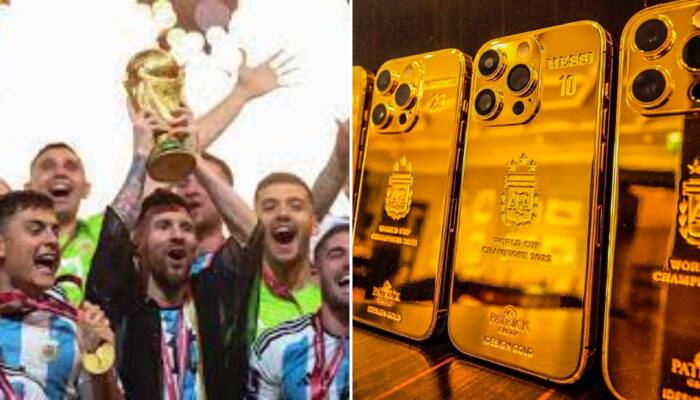 Lionel Messi Buys Gold iPhones Worth Rs 1.7 Crore Each For All Players Of Argentina&#039;s World Cup Winning Squad