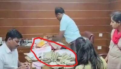 Karnataka BJP MLA K Madal's Son Caught Red-Handed Taking Rs 40L Bribe - VIDEO