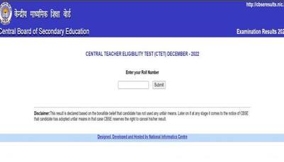 CTET Result 2023 Declared On ctet.nic.in, Direct Link To Download CTET Scorecard Here