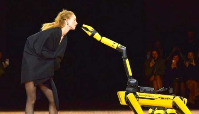 Watch: Robot Dog Helps Model Take Off Her Coat At Paris Fashion Show, Internet Has Mixed Reactions