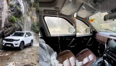 Viral Mahindra Sunroof Leakage Video: SUV Maker Takes Scorpio-N Under Same Waterfall: Here's Why?