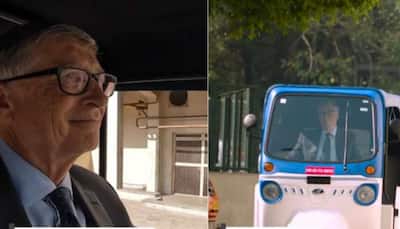 'Inspiring...' Says Billionaire Bill Gates After Riding Mahindra Electric Rickshaw: WATCH