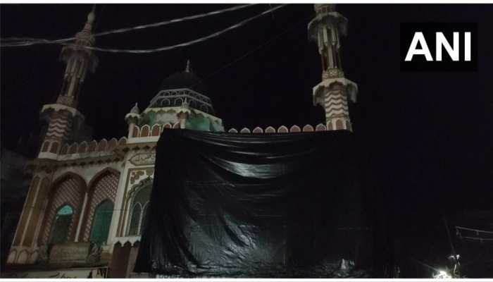 Holi 2023: Aligarh Mosque Covered In Tarpaulin To Maintain Peace