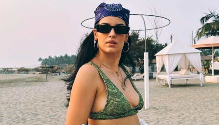 Hardik Pandya's wife Natasa Stankovic posted sizzling pictures from her beach getaway in bikini top on her social media account. Hardik has become youngest cricketer to have 25 million followers on Instagram. (Source: Twitter)