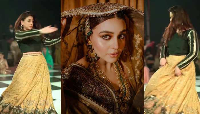 Pakistani Actress Zara&#039;s Sensational Hot Dance On Pinga In Lehenga At a Wedding - Watch