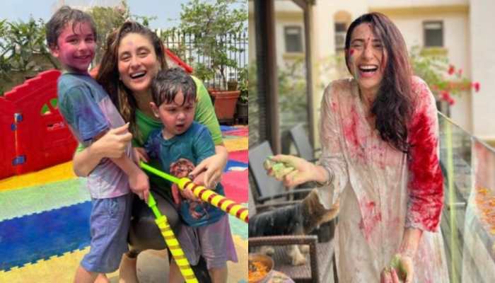 Kareena Kapoor Enjoys ‘Fab Holi Session’ With Taimur And Jeh, Misses Saif Ali Khan  