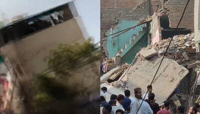 Building Collapses In Delhi's Bhajanpura, Watch Shocking Video