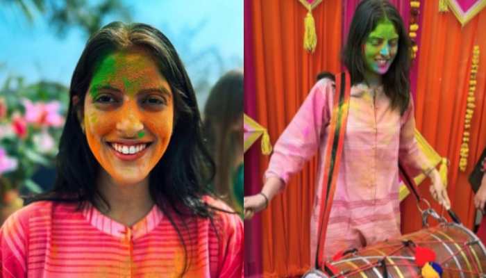 Navya Naveli Nanda’s Video Playing Dhol On Holi Goes Viral, Mom Shweta Says, &#039;You&#039;re Cracking Me Up&#039;- Watch