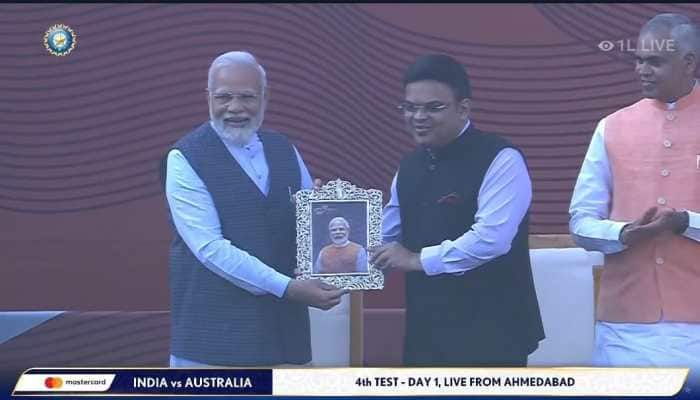 WATCH: Prime Minister Narendra Modi Felicitated By BCCI Secretary Jay Shah In Ahmedabad Before 4th Test