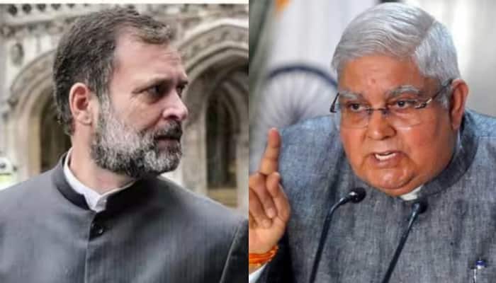 While India Is Having Its G20 Presidency...': Vice Prez Jagdeep Dhankhar  Slams Rahul Gandhi For 'Attack On Democracy' Remark | India News | Zee News