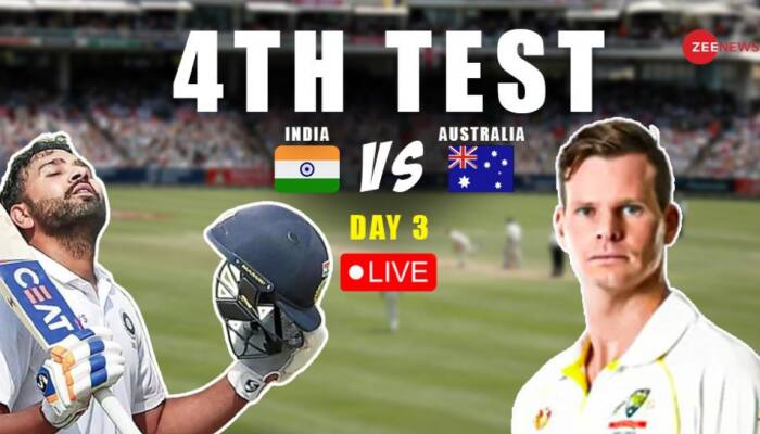 IND: 36-0 (10) | IND VS AUS 4th Test, Day 3 LIVE: India Trail By 444 Runs