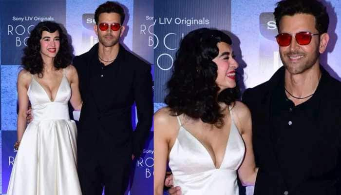 Hrithik Roshan, His Ladylove Saba Azad Grab Attention At Event, Trolls Shout &#039;Sasti Kangana&#039; - Watch