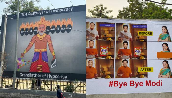 Amid K Kavitha's ED Interrogation, Posters Calling PM Modi 'Destroyer Of Democracy' Come Up In Hyderabad