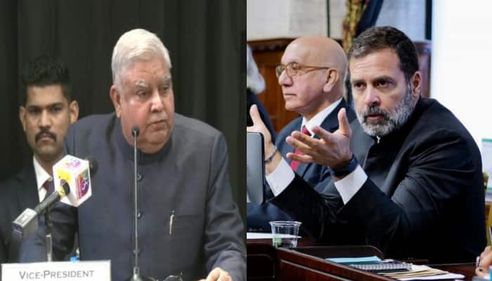 Mics Were Turned Off During Emergency...': Vice Prez Jagdeep Dhankhar's  Latest Attack Over Rahul Gandhi's Remarks In UK | India News | Zee News