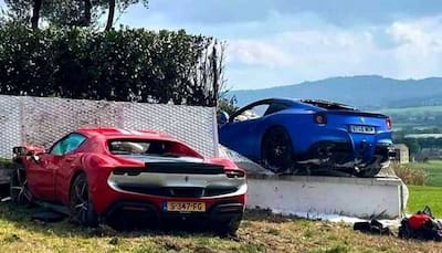 Watch: Two Tourists Crash High-Speed Ferraris Into A Home, Damages Property And Supercars